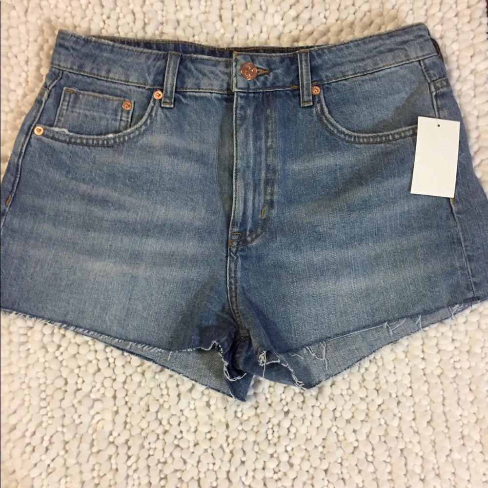 H&M Divided Cut Off Jean Shorts Size 10 New w Tags